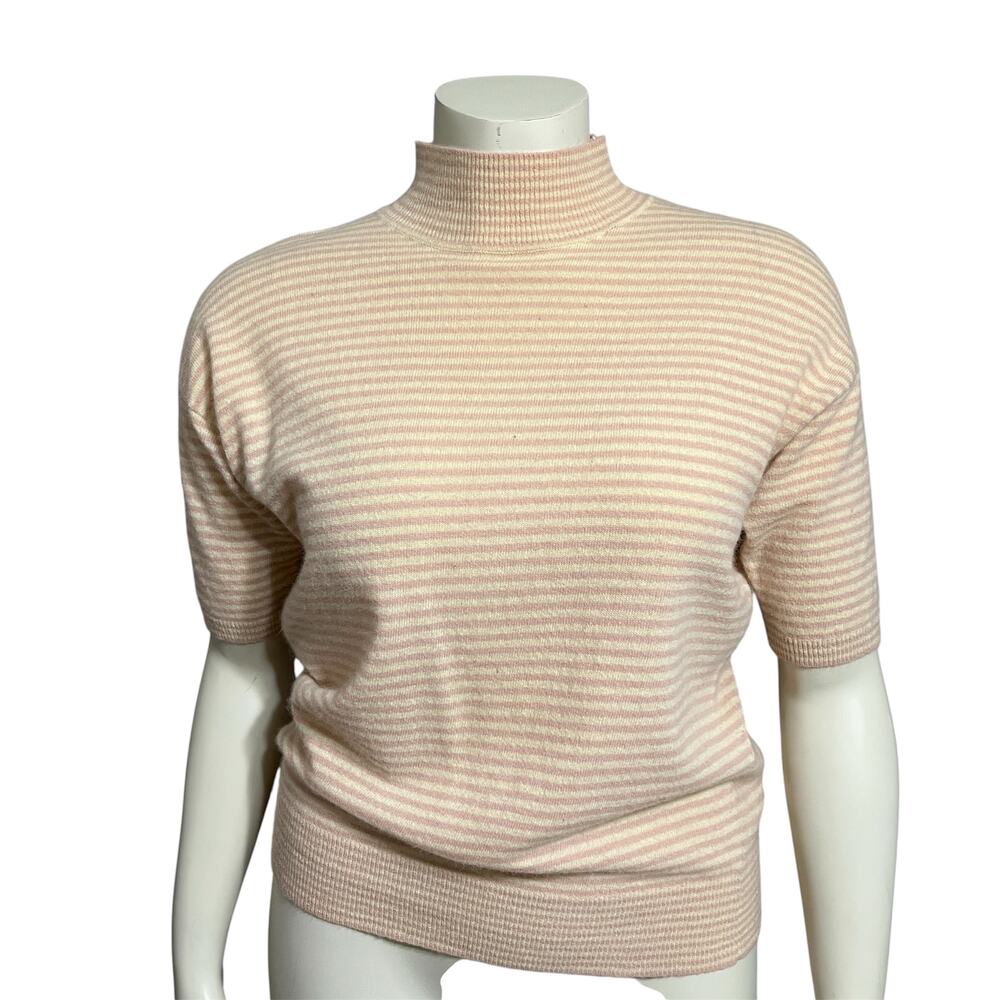 🌟Vintage Women’s Striped Sweater Lambswool Rabbit Hair Sz-Medium